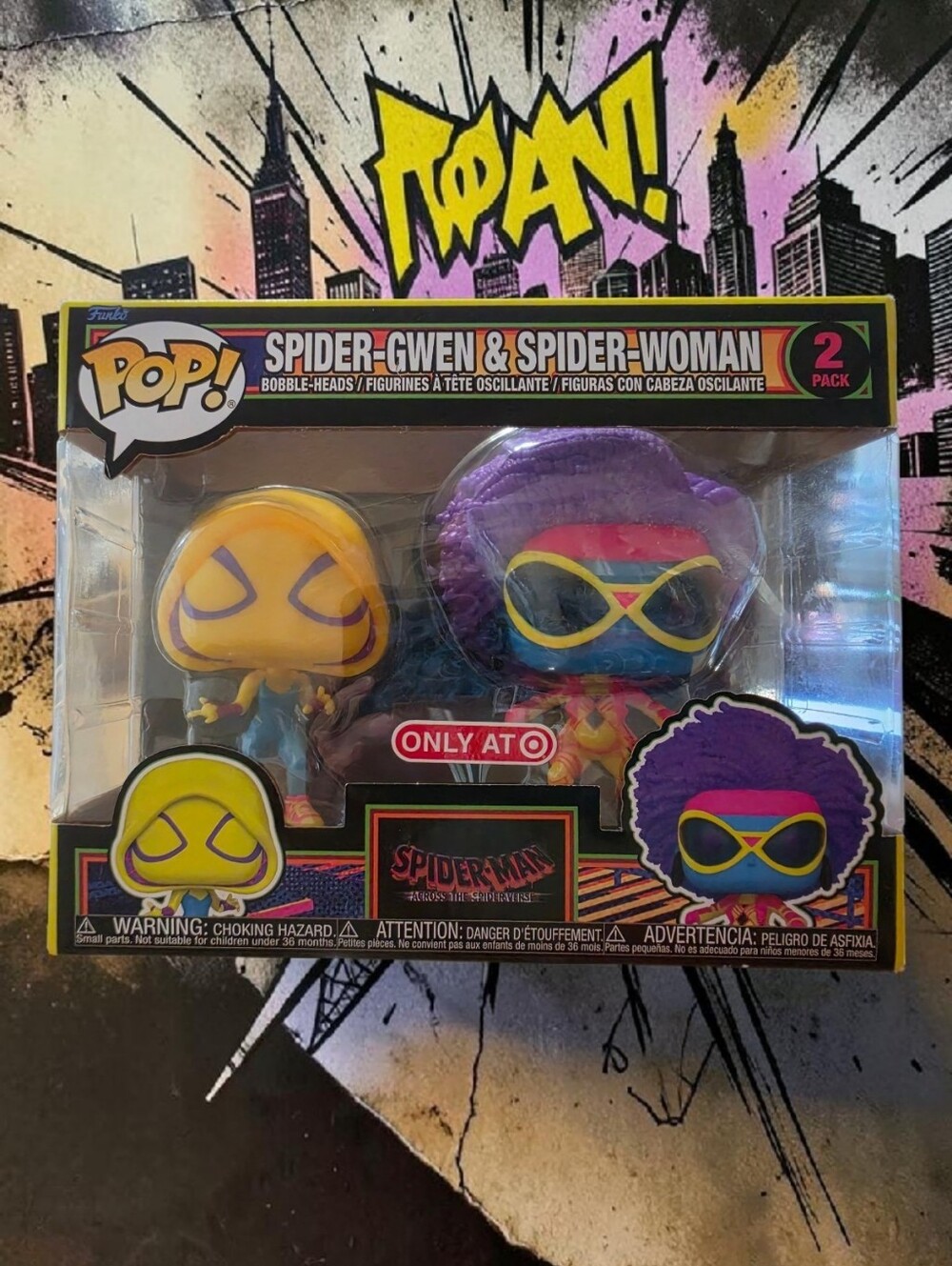 Funko Pop! Spider-Gwen & Spider-Woman 2-Pack Target Exclusive NIB Spider-Verse - Picture 1 of 8